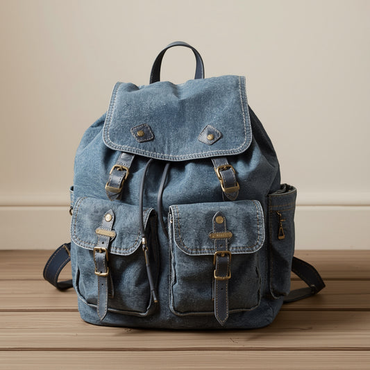Denim Backpack – Stylish, Durable & Casual Everyday Carryall