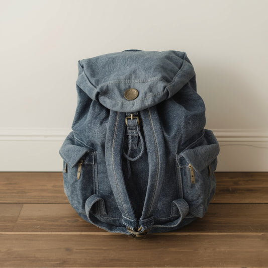 Denim Backpack – Stylish, Durable & Casual Everyday Carryall