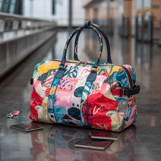 Printed Travel Bag – Stylish, Spacious & Durable Patterned Carryall